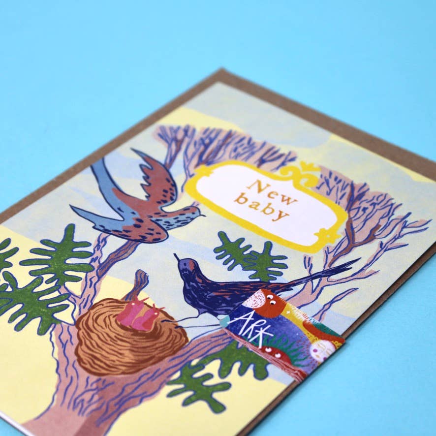 New Baby Bird A6 Greetings Card - Image 3