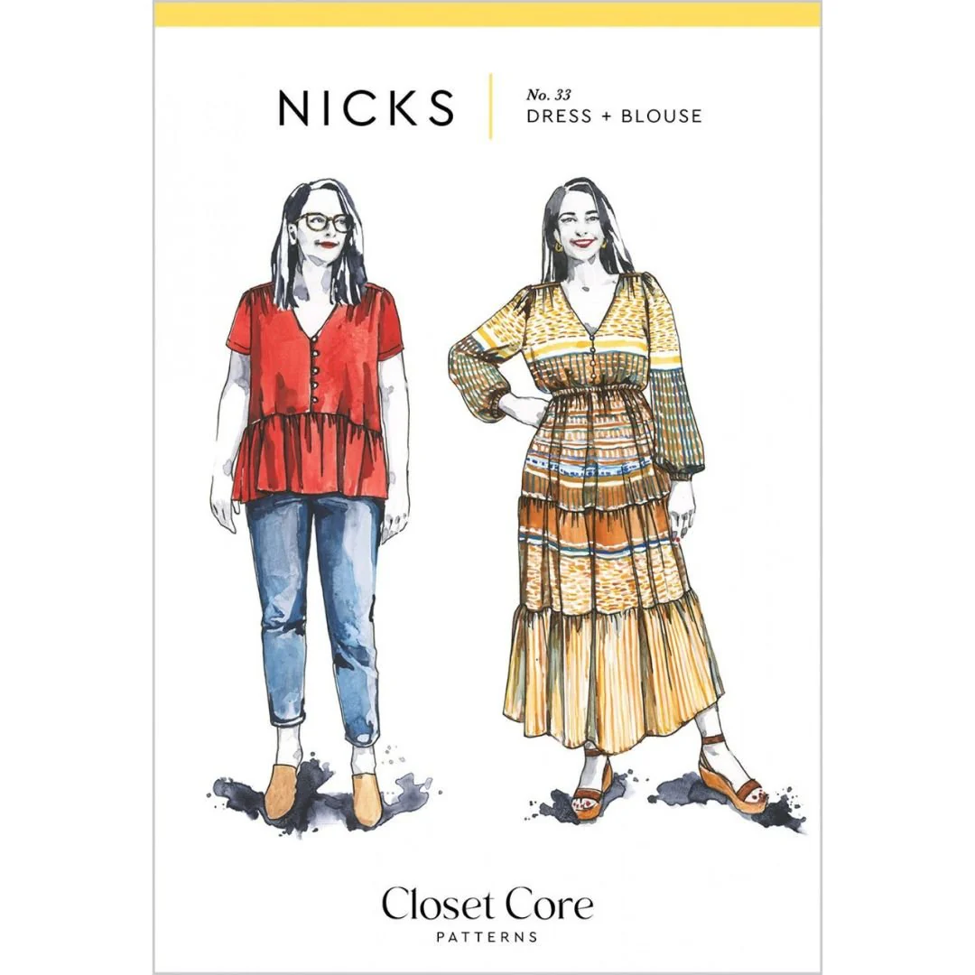Nicks Dress and Blouse / Printed Pattern