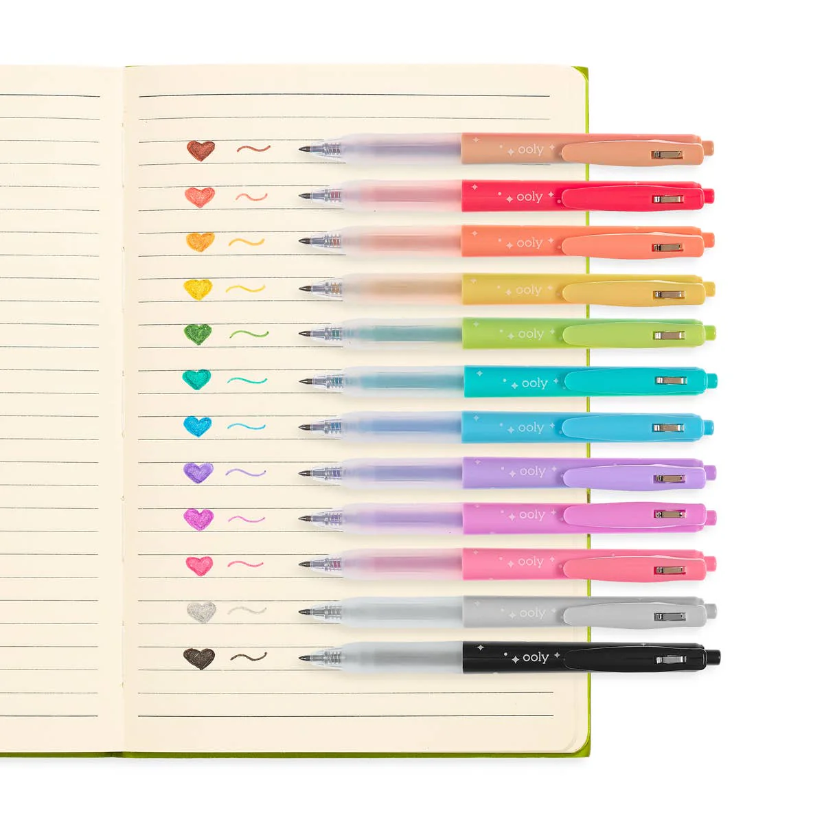 Oh My Glitter! Retractable Glitter Gel Pens - Set of 12 - Image 5