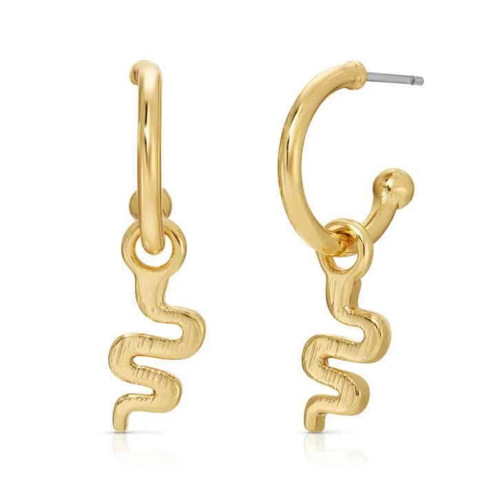 Oh So Charming - Snake Hoops - Image 2