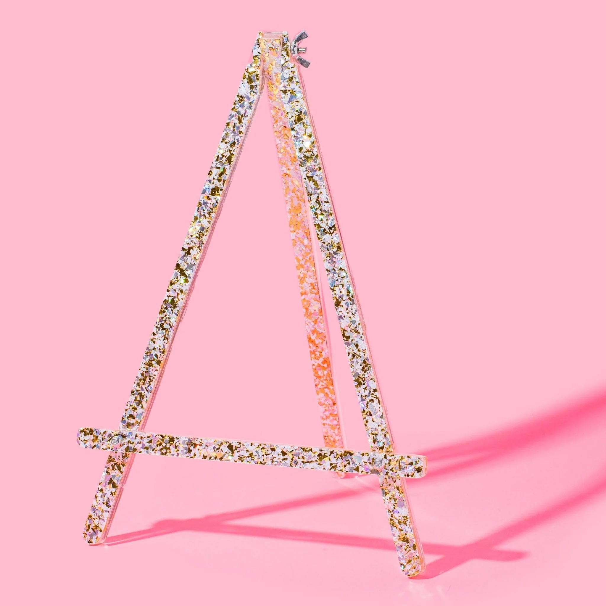Medium Acrylic Easel / Pearl Confetti