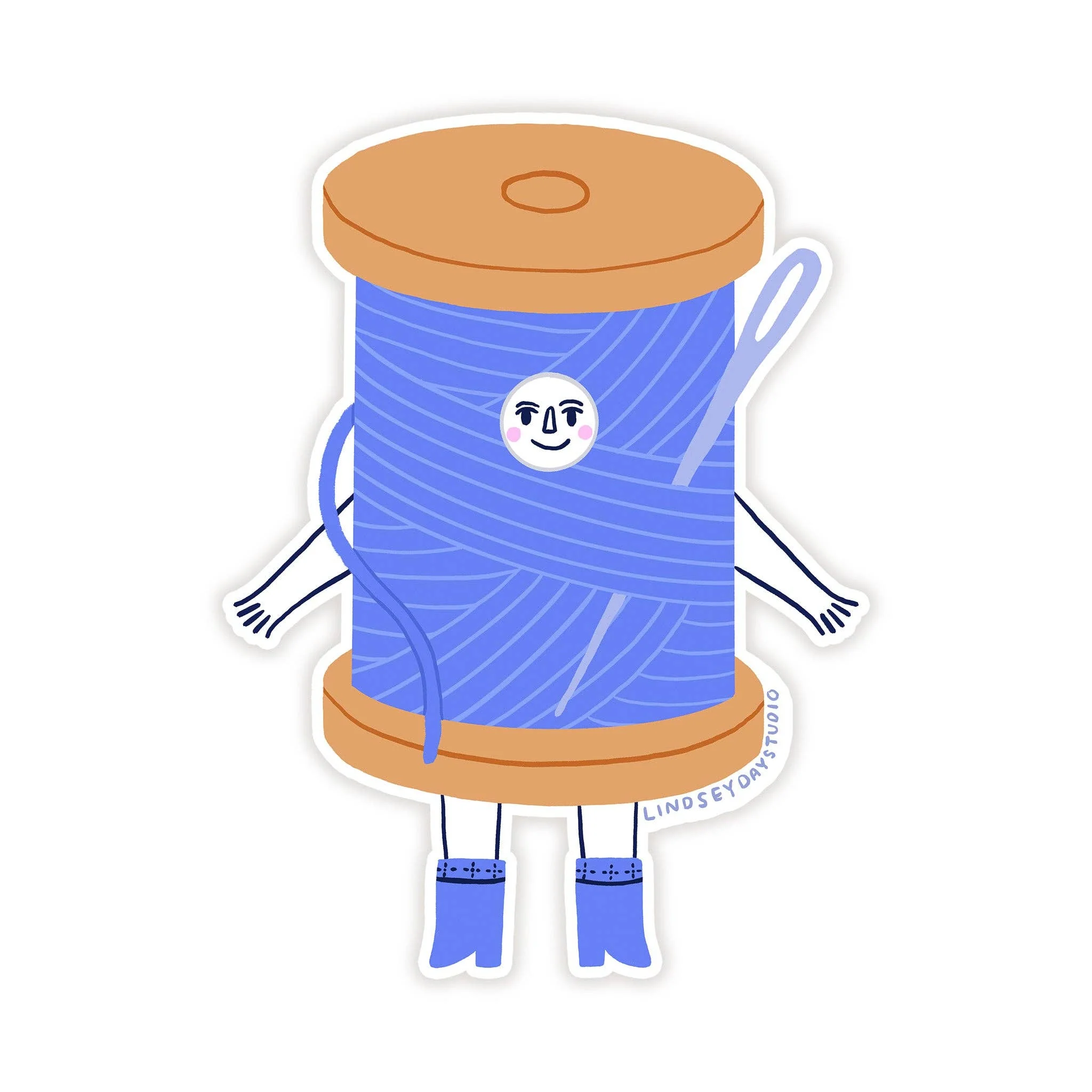 Embroidery Thread Friend Sticker