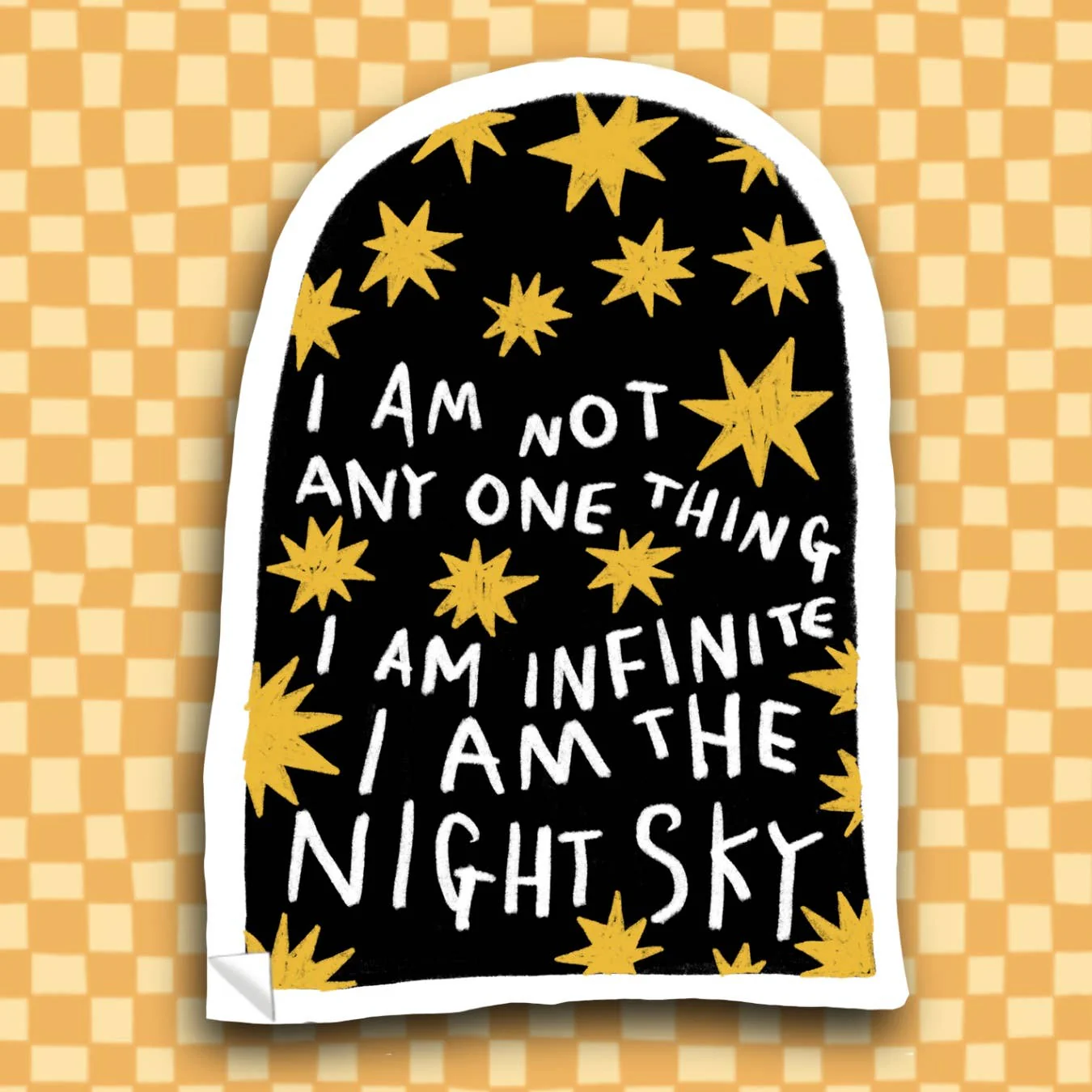 I Am The Night Sky Sticker