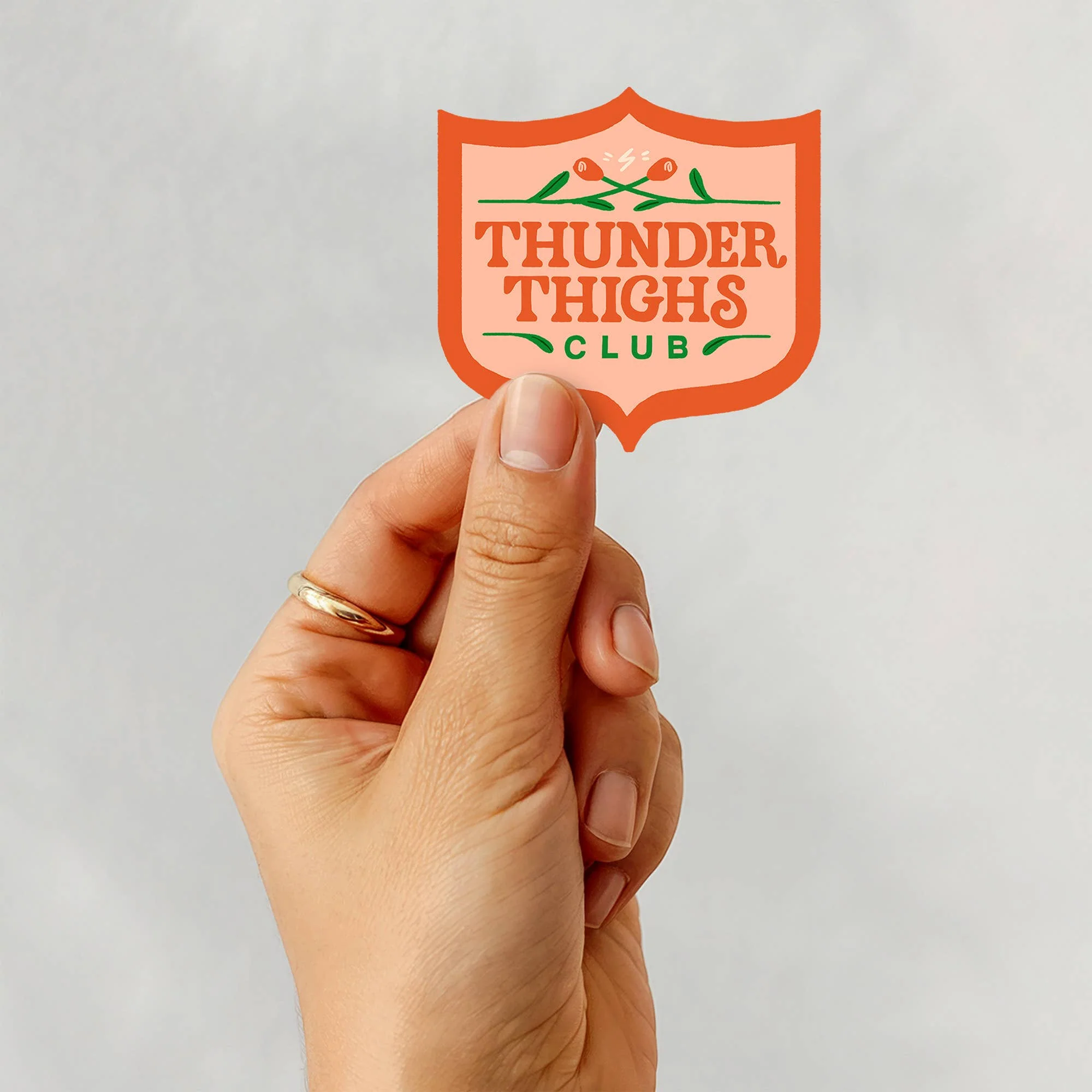 Thunder Thighs Club Sticker - Image 3