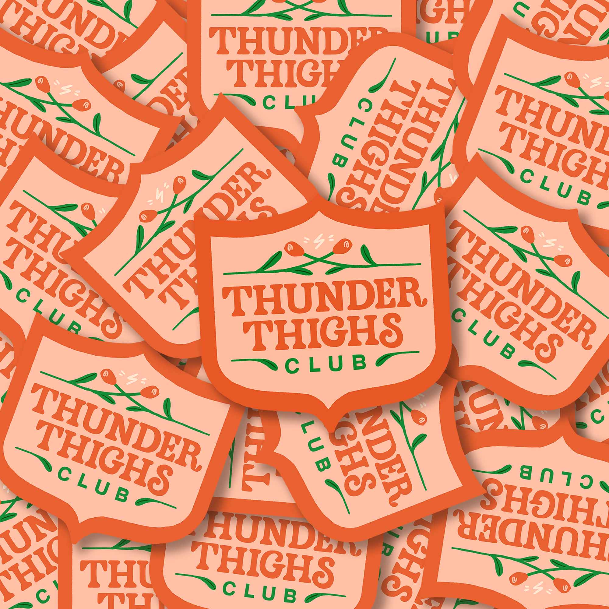 Thunder Thighs Club Sticker - Image 7
