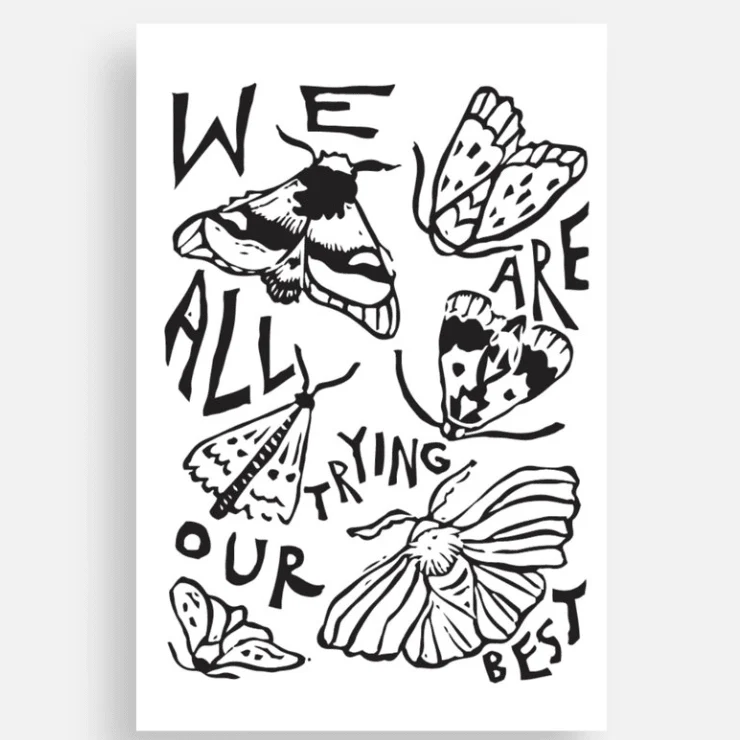Trying Our Best Sticker