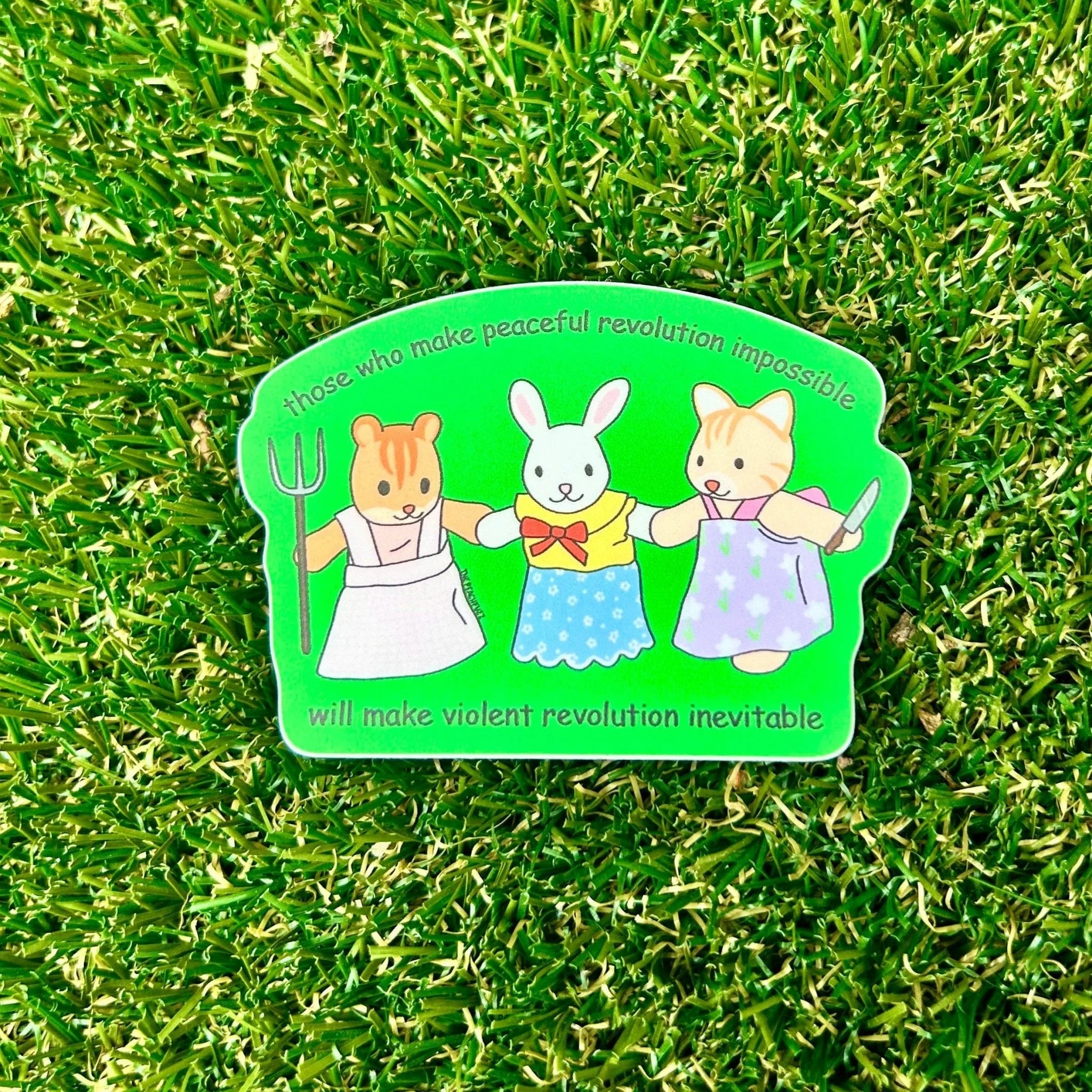 Violent Revolution Critter Sticker
