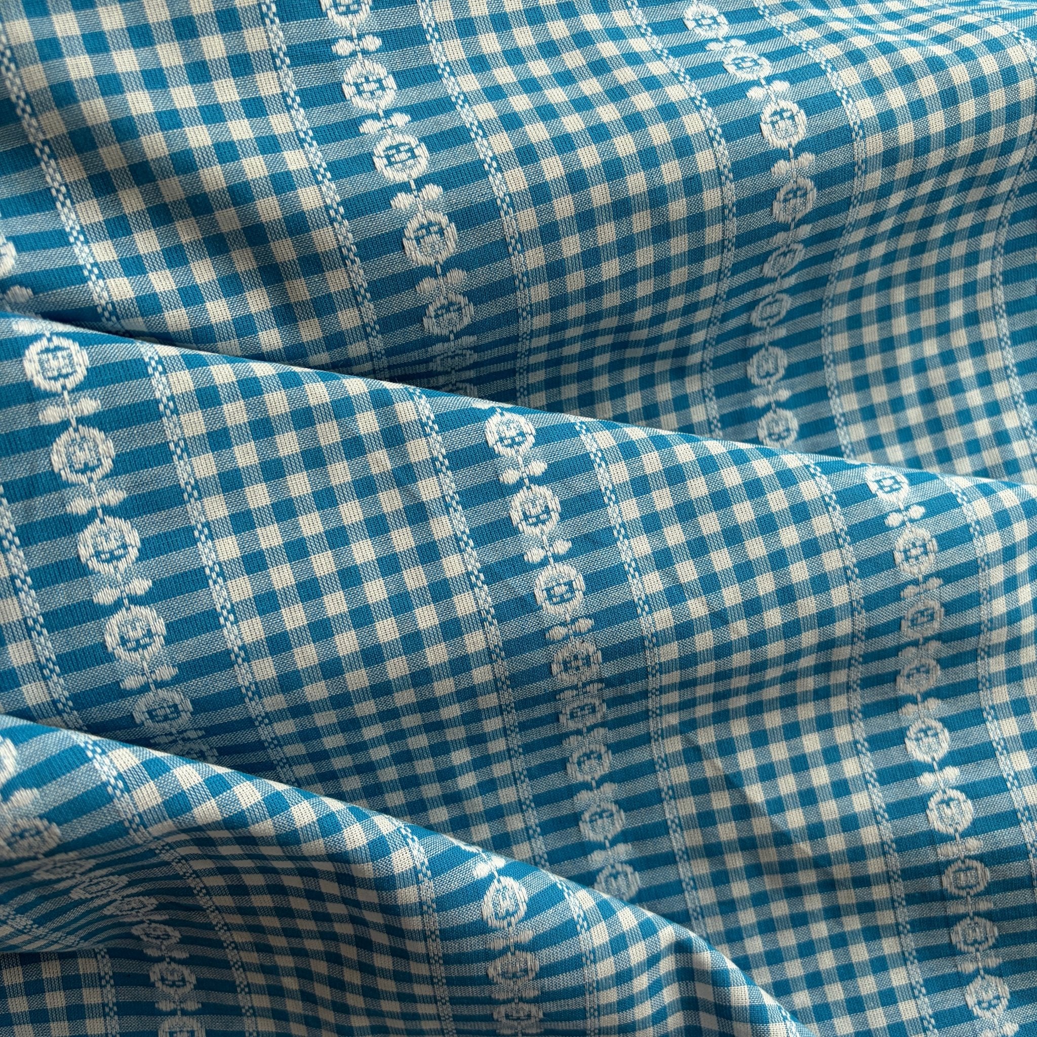 Orchard Stripe Gingham / Sky