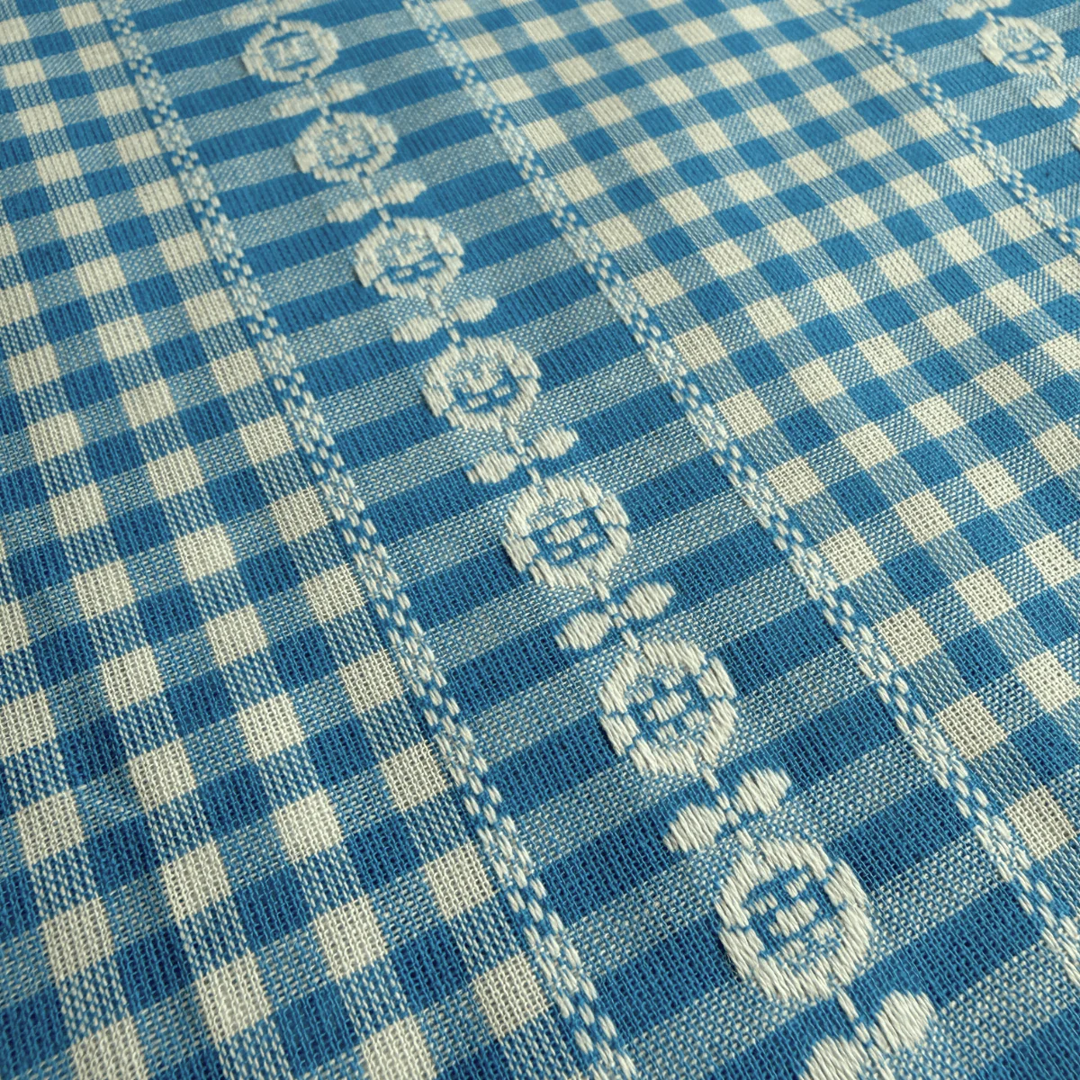 Orchard Stripe Gingham / Sky - Image 3
