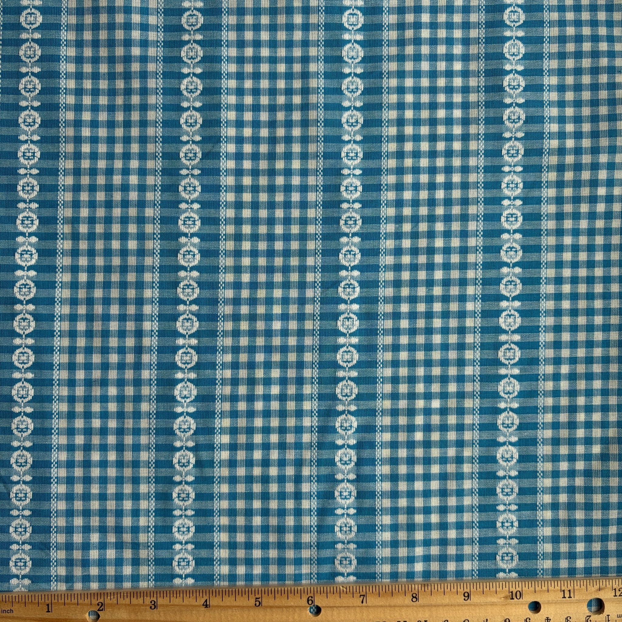 Orchard Stripe Gingham / Sky - Image 4