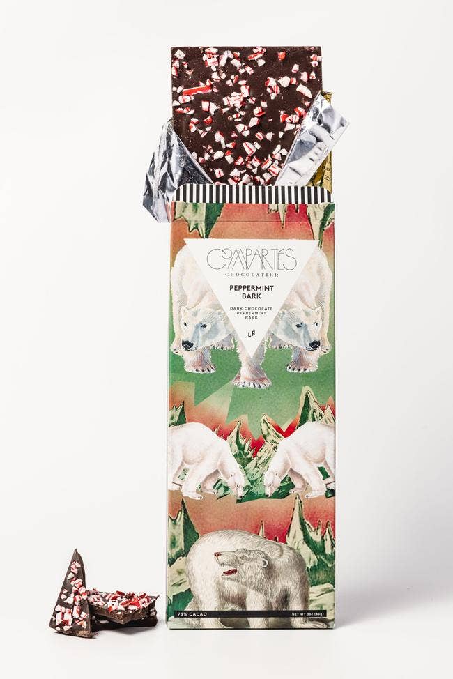 Peppermint Bark Chocolate Bar - Image 2