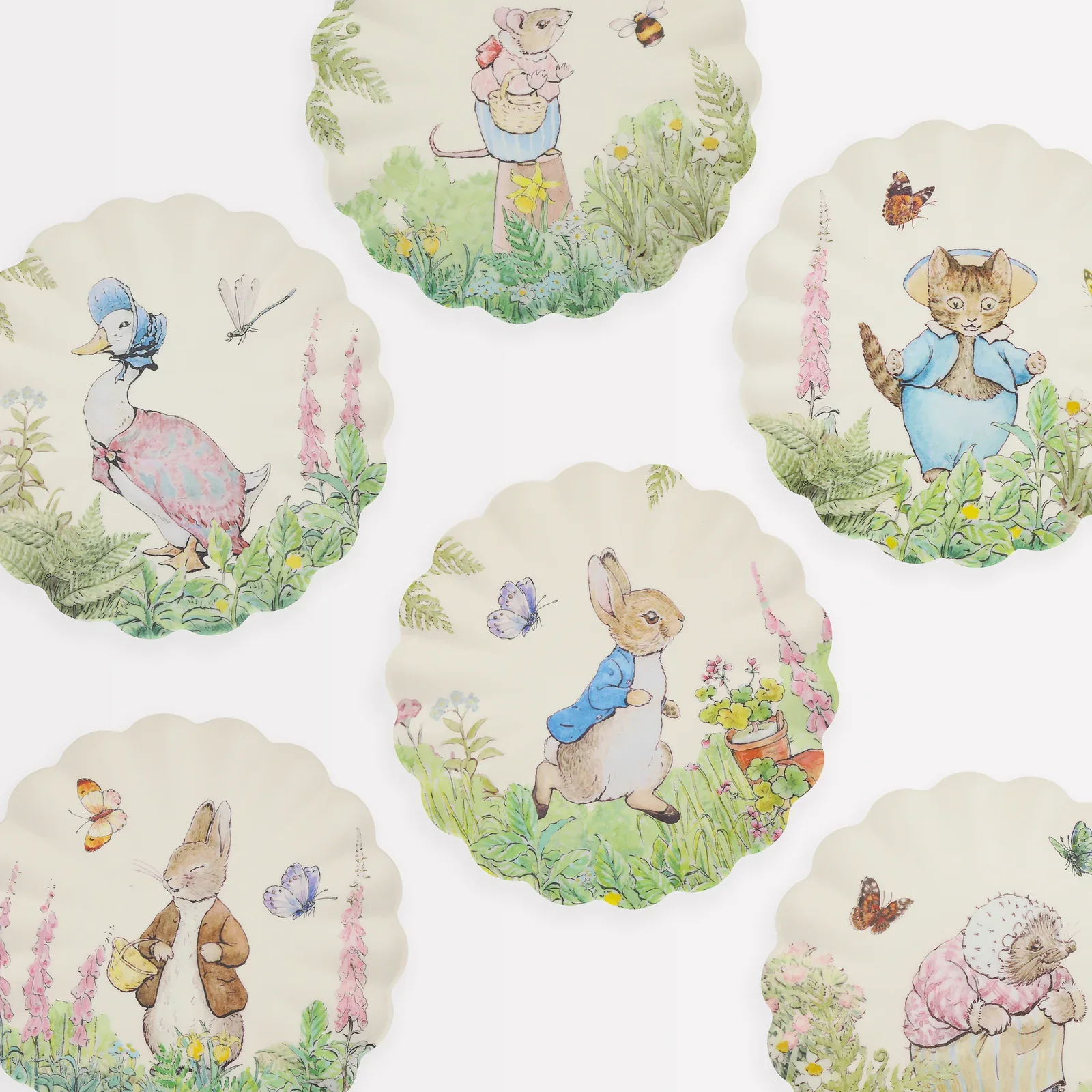 Peter Rabbit Reusable Small Plates / Set of 6 - Image 2