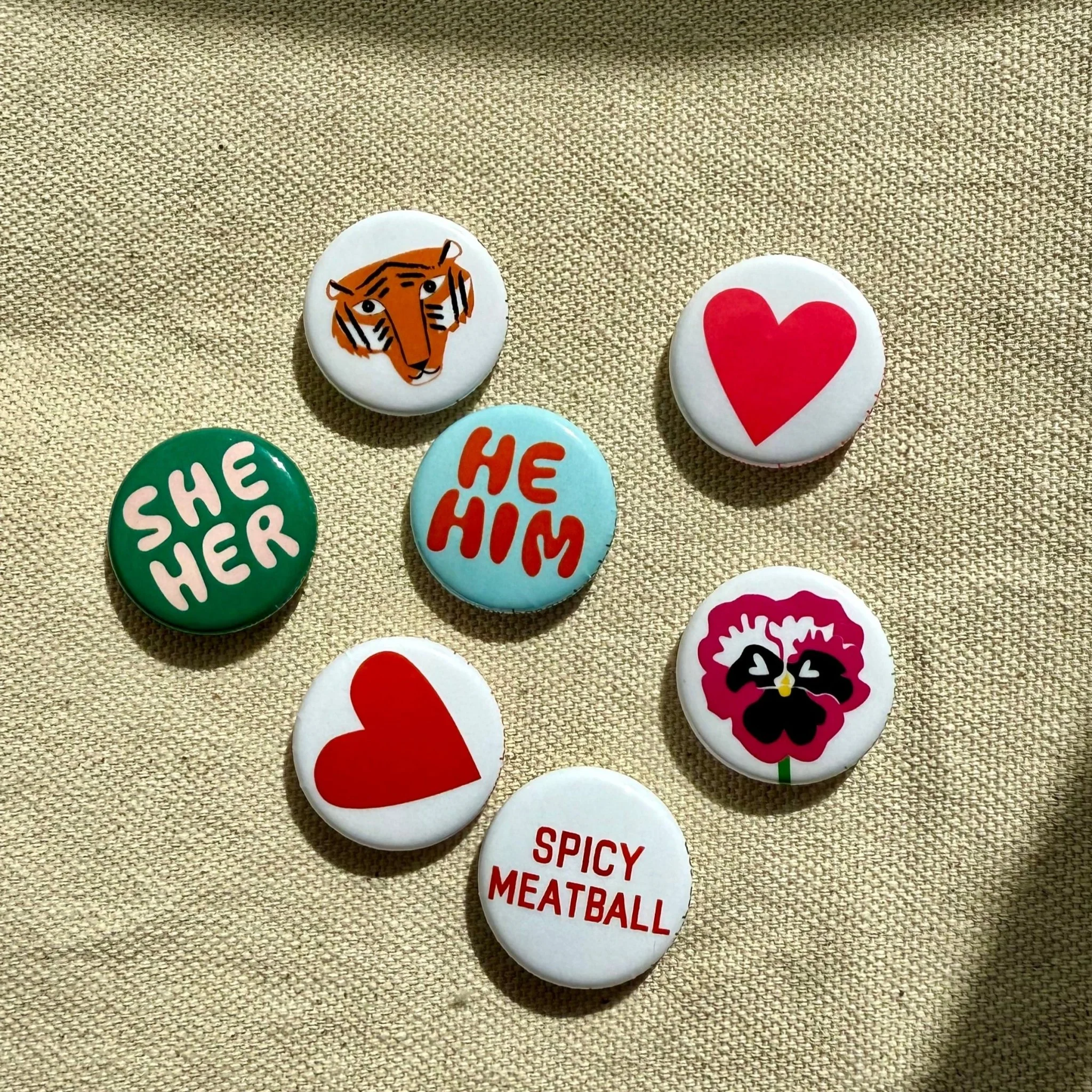 Pinback Buttons / He/Him - Image 2