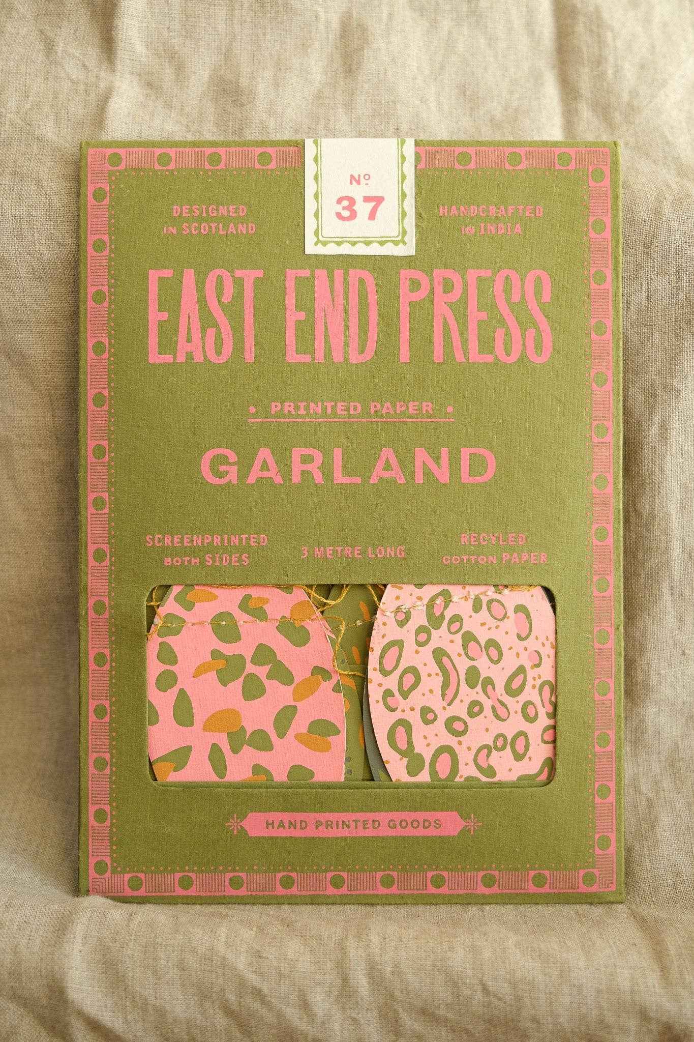 Pink Speckled Eggs Sewn Garland - Image 3