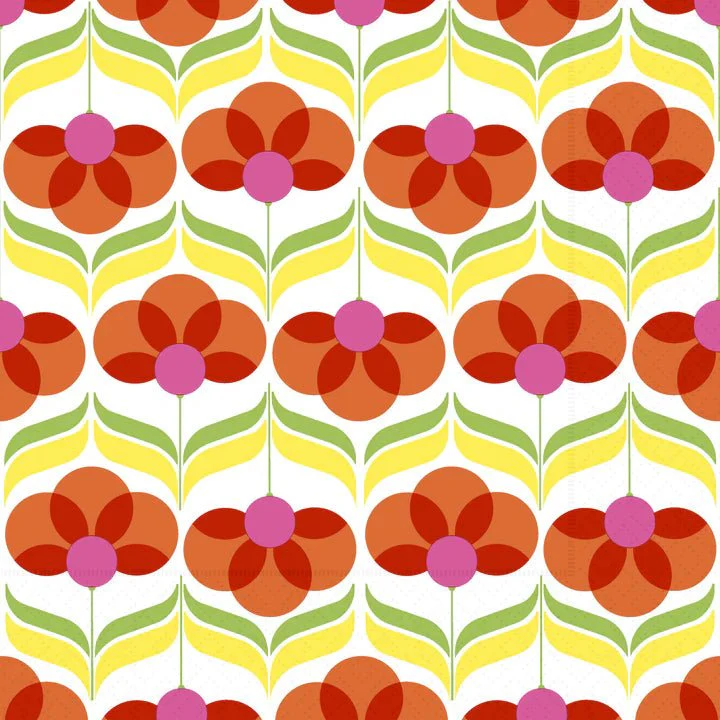 Playful Row Cocktail Napkin
