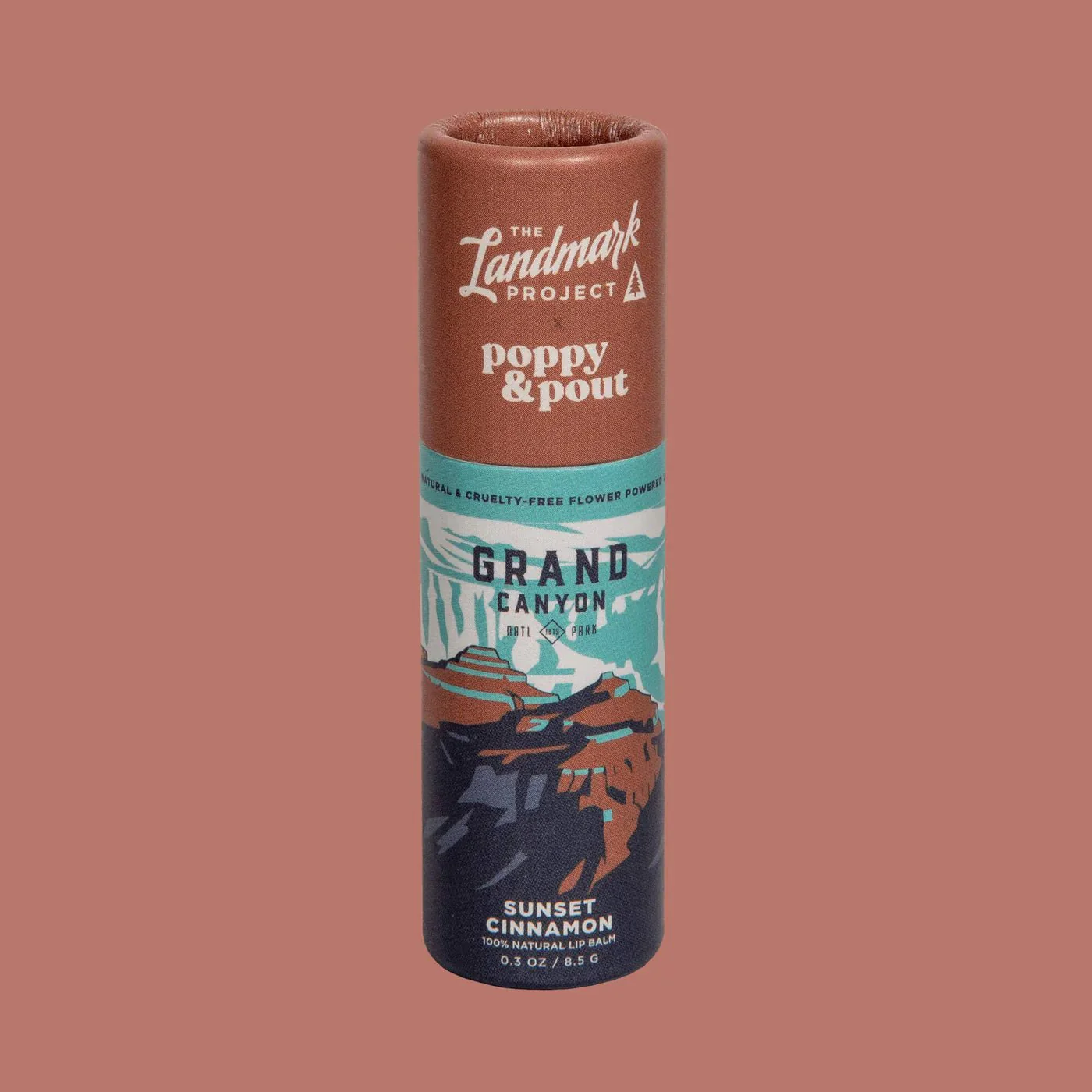 Poppy & Pout Lip Balm / Grand Canyon Sunset / Cinnamon