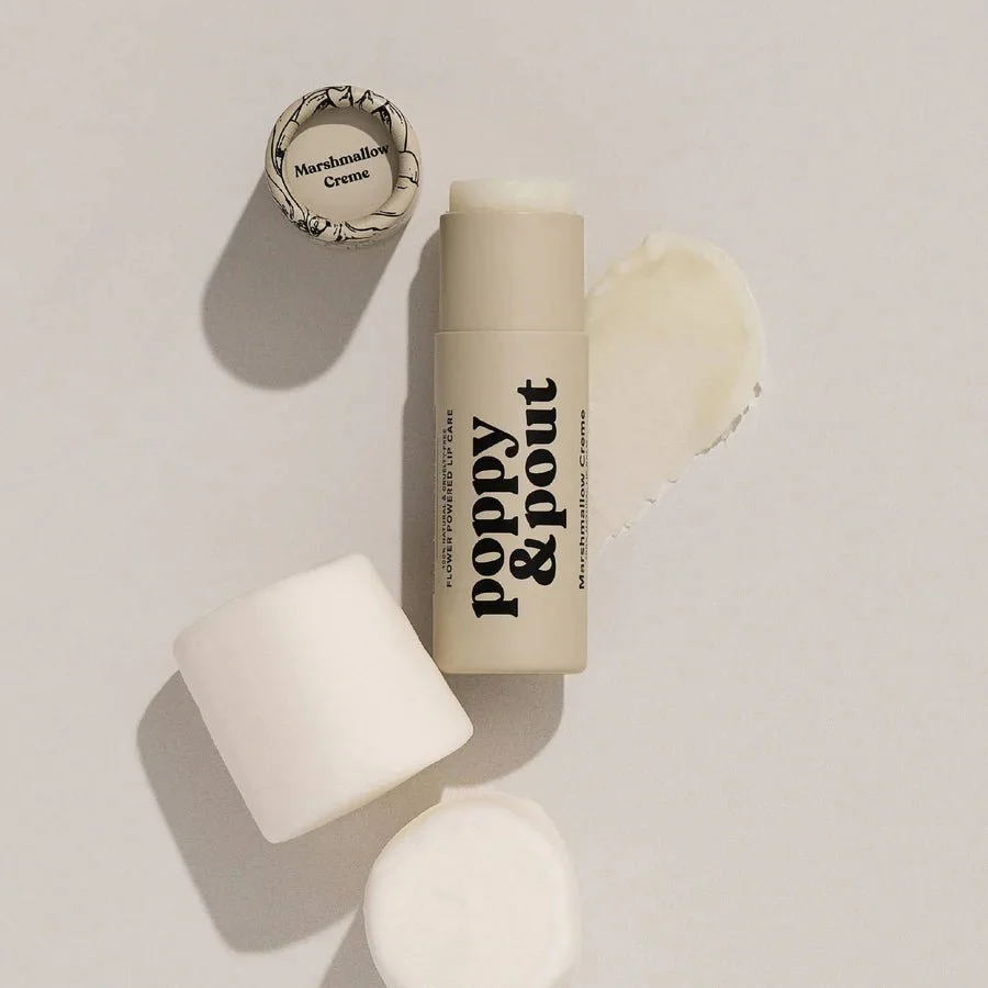 Poppy & Pout Lip Balm / Marshmallow Creme