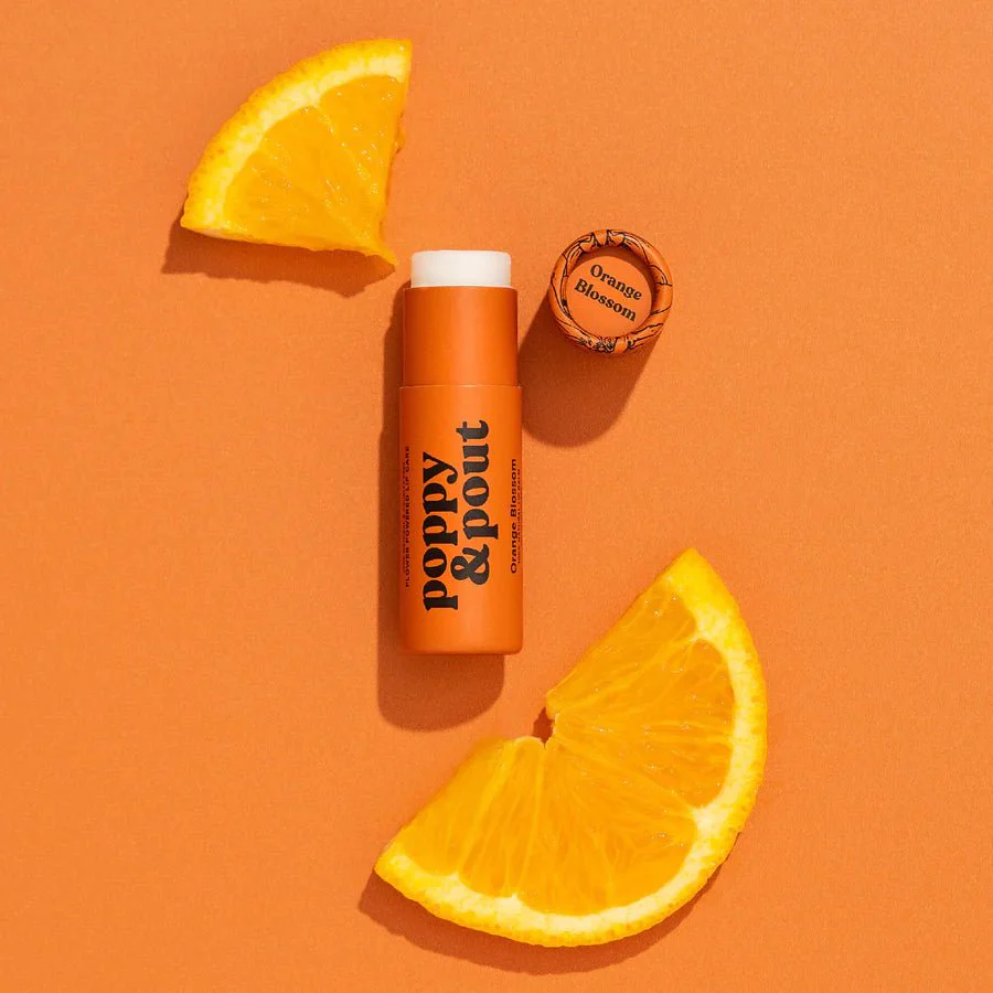 Poppy & Pout Lip Balm / Orange Blossom