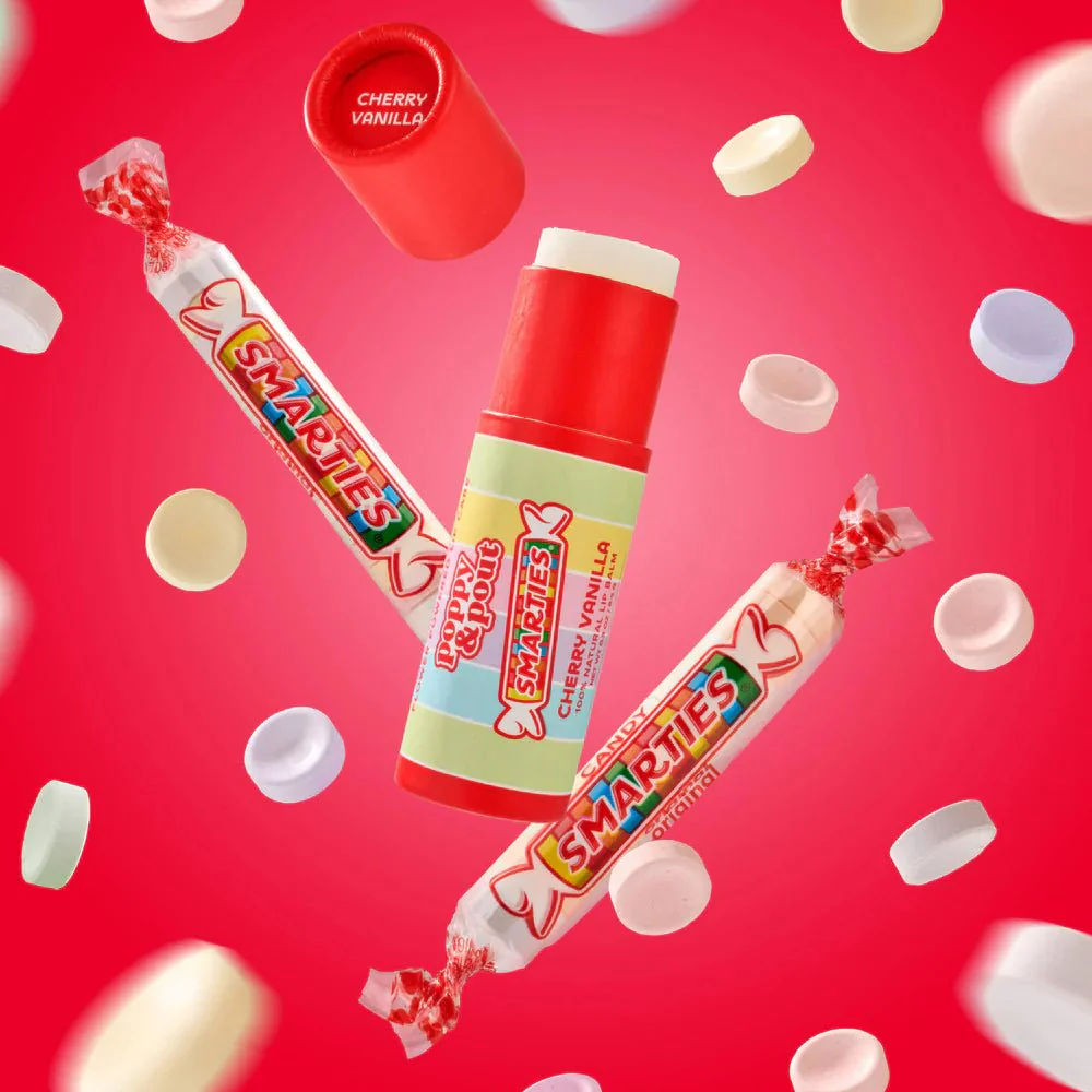 Poppy & Pout Lip Balm / Smarties / Cherry Vanilla