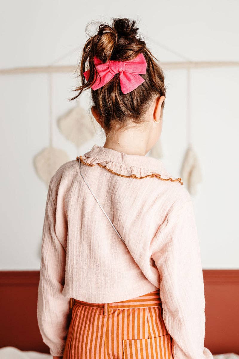 Princess Big Bow Hair Clip / Candy Pink - Image 3