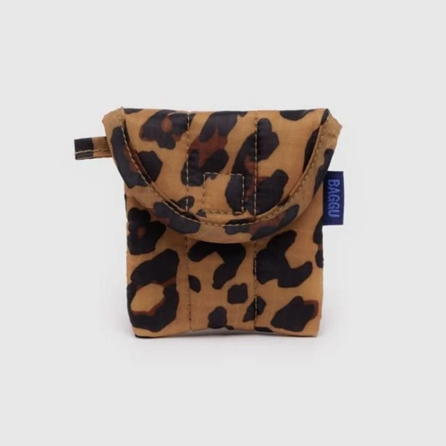 Puffy Earbuds Case / Leopard