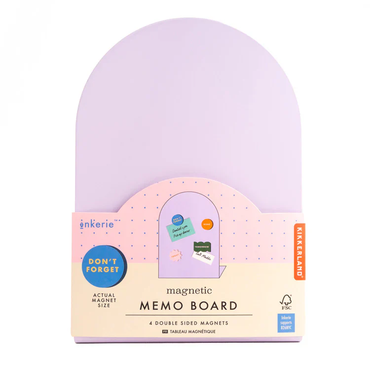 Purple Magnetic Memo Board