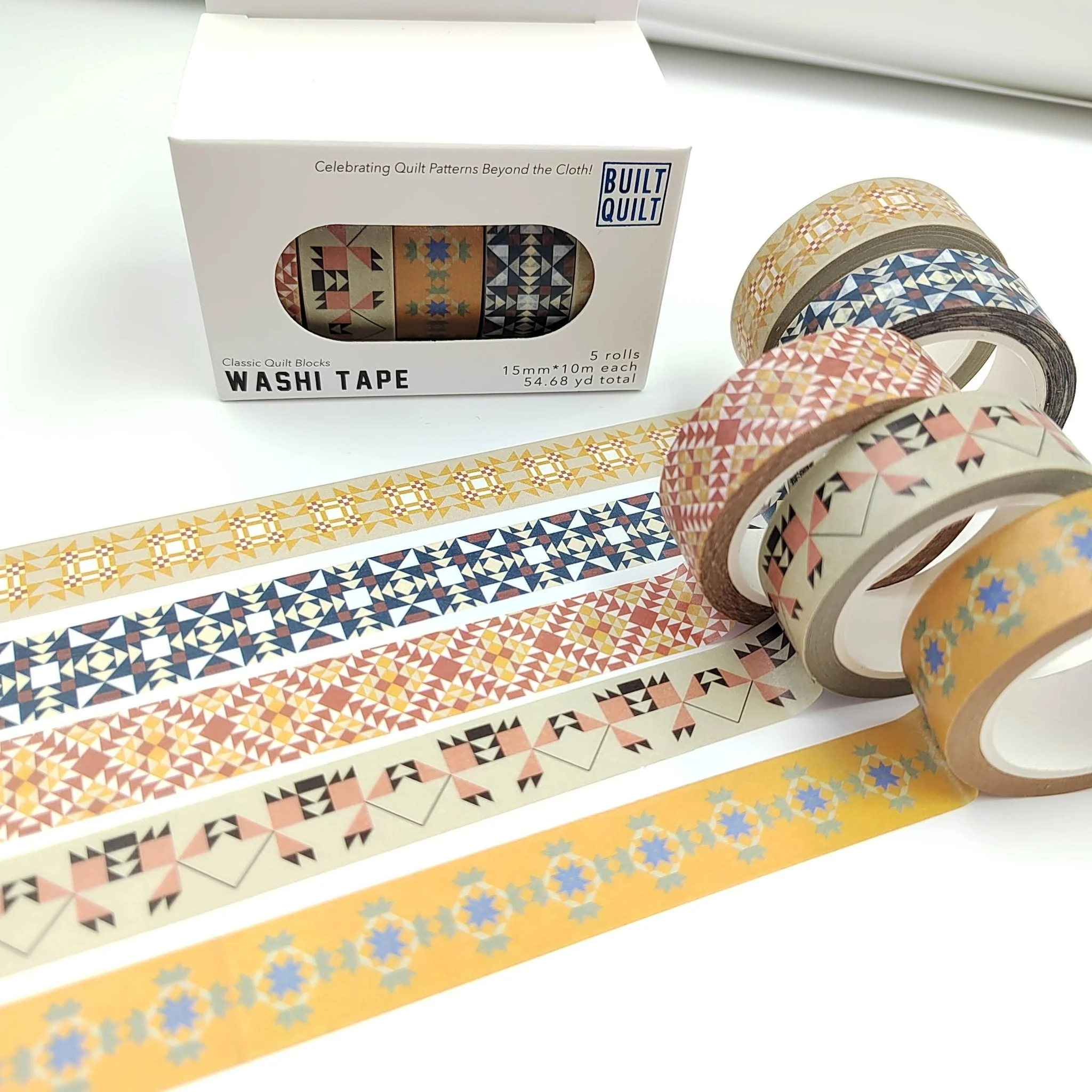 Quilty Washi Tape - Set of 5 Rolls / Classic