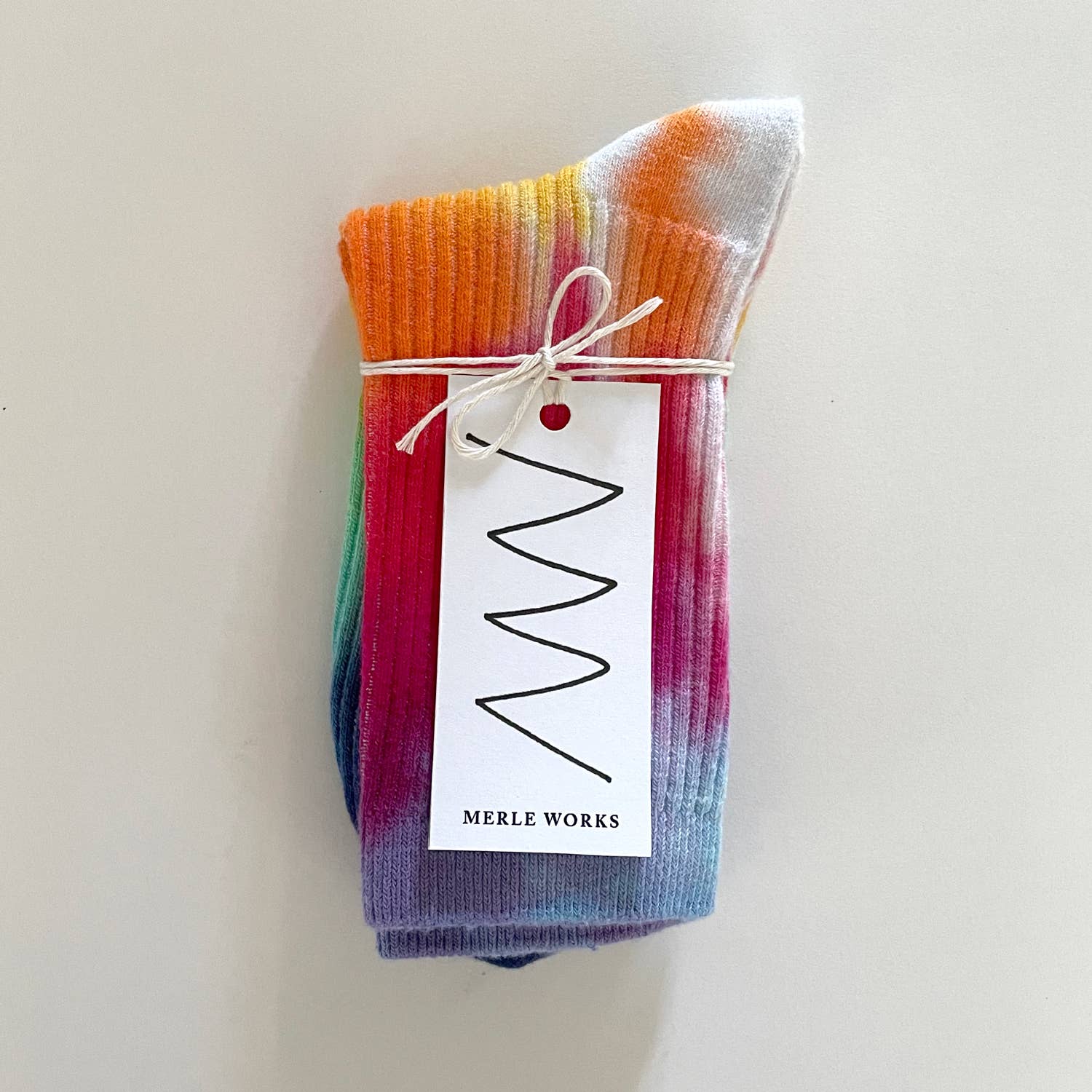 Rainbow Hand-dyed Dressy Socks / Medium - Image 2