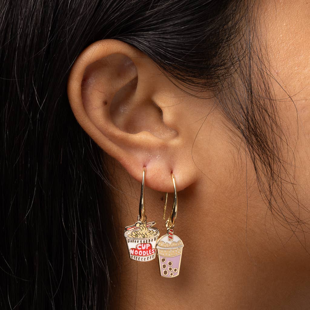 Ramen Noodles & Boba Tea Earrings - Image 3