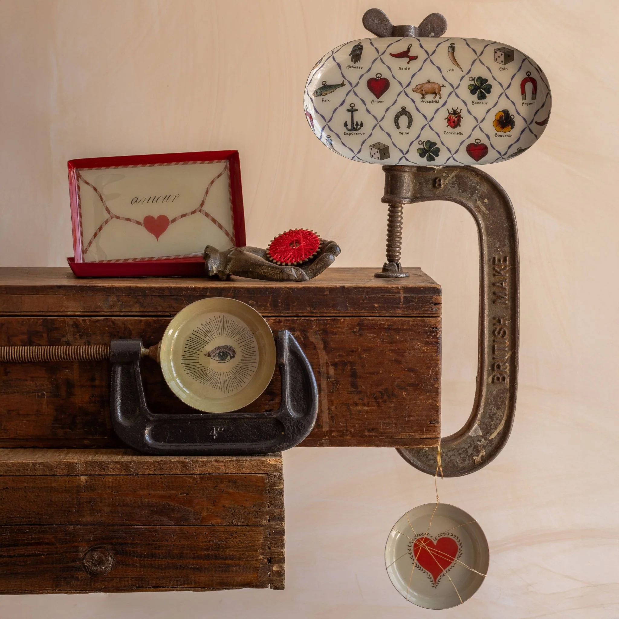 Rectangular Enamel Tray - Love Letter - Image 2