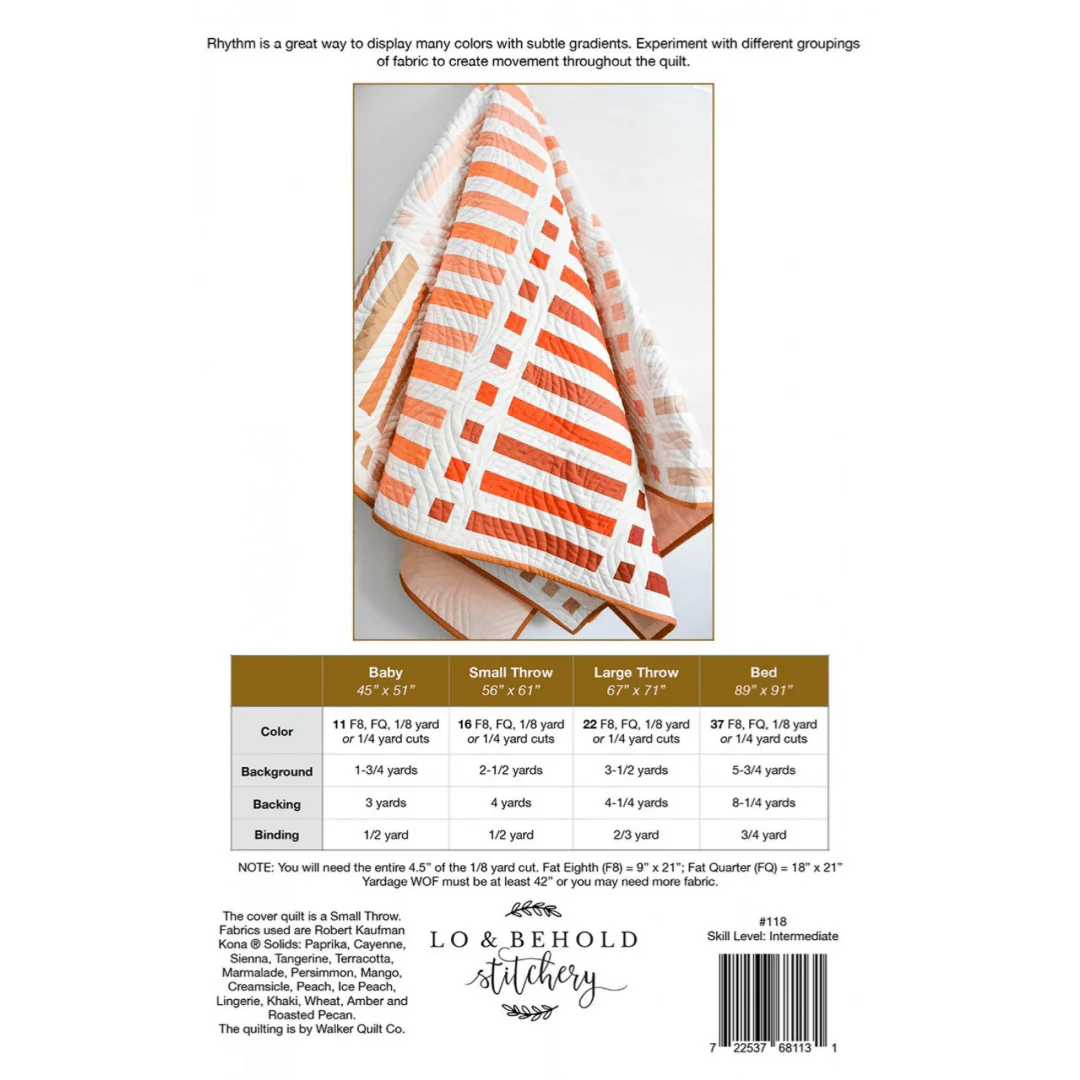 Lo and Behold Stitchery / Rhythm Pattern - Image 2