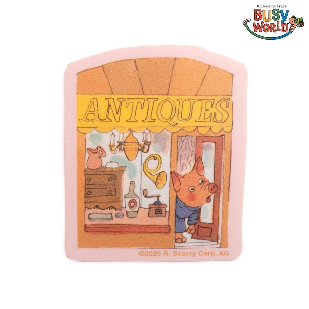 Richard Scarry® Sticker / Antique Shop