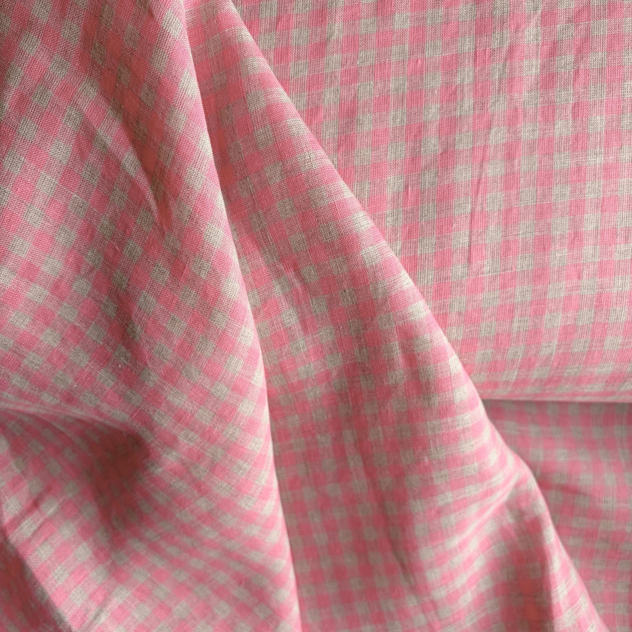 Rosewater Linen Gingham