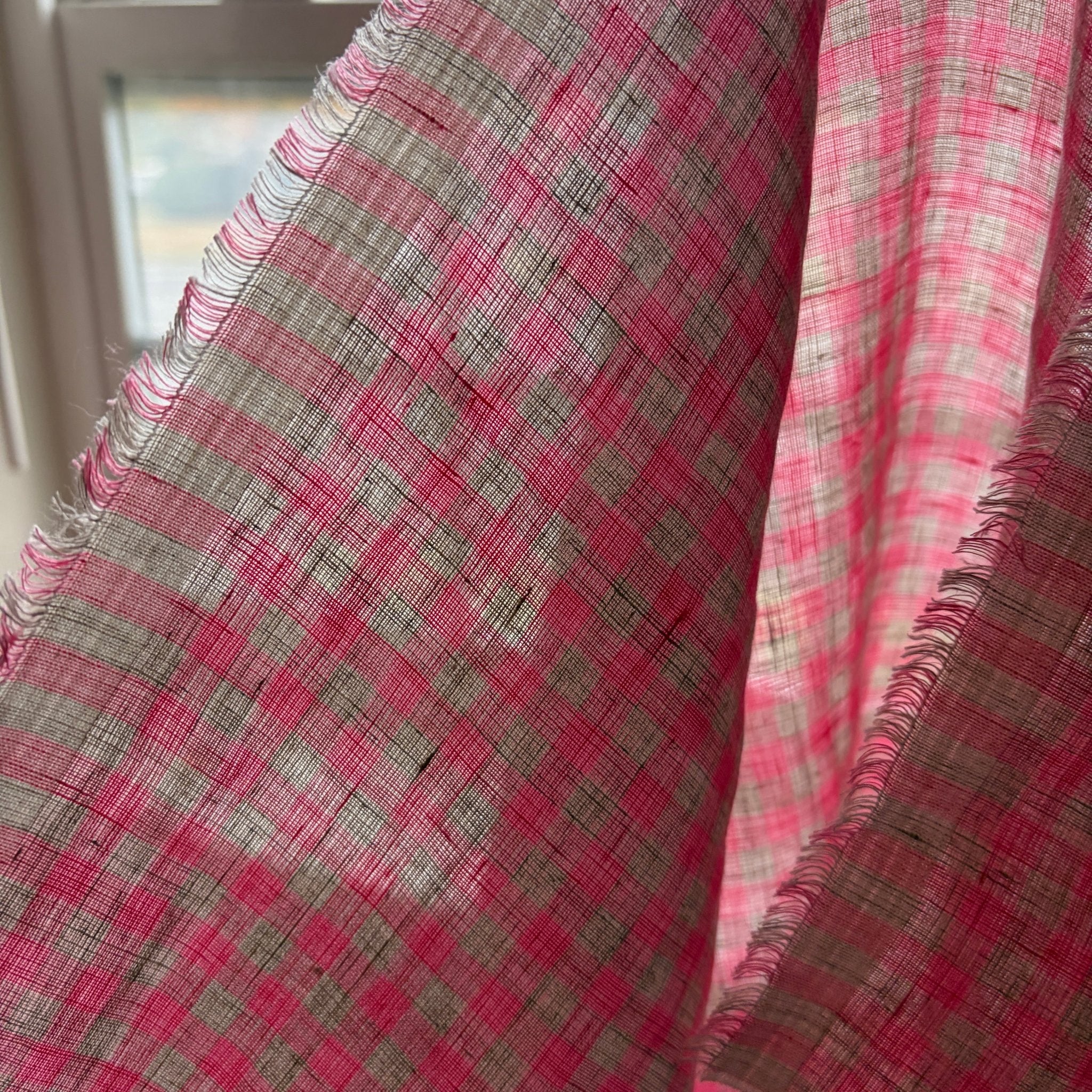 Rosewater Linen Gingham - Image 2