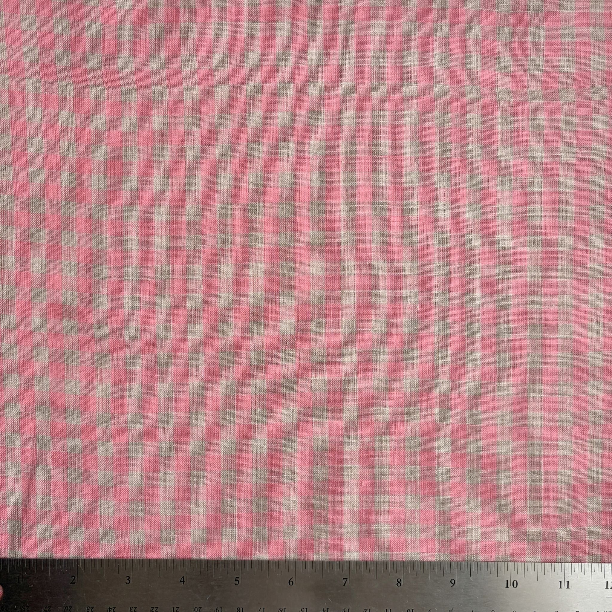 Rosewater Linen Gingham - Image 3