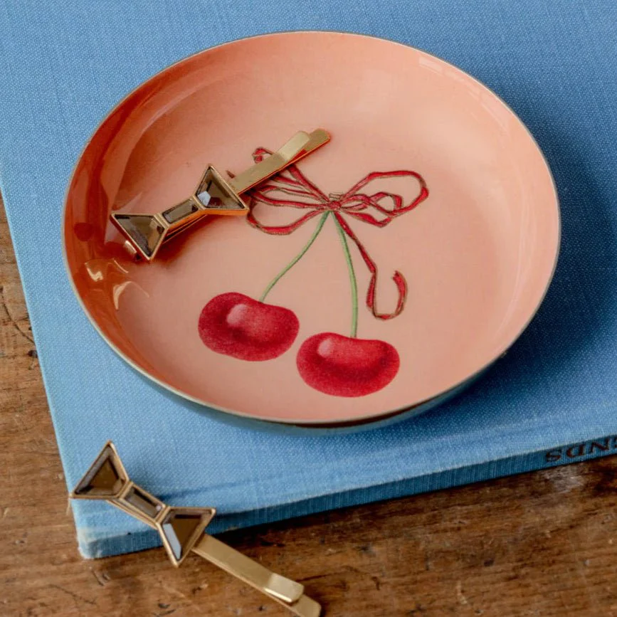 Round Enamel Tray / Swan - Image 2