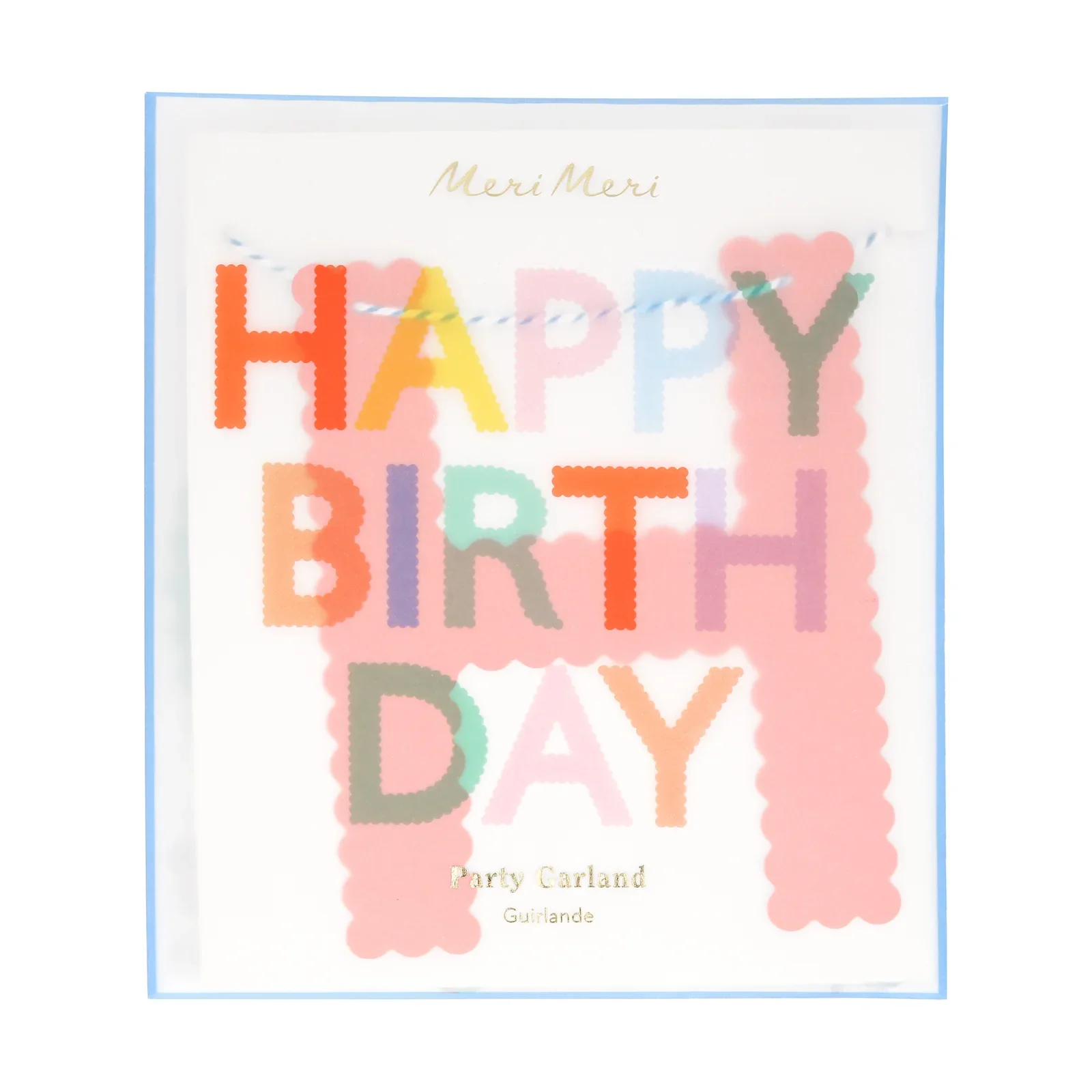 Scallop Bright Happy Birthday Garland