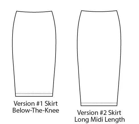 Sew House 7 / Cosmos Sweatshirt & Elemental Pencil Skirt / Curvy - Image 4