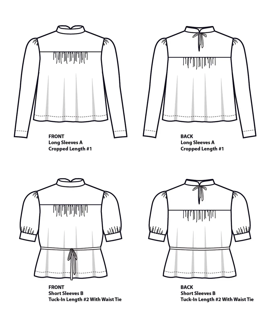 Sew House 7 / Regalia Blouse / Curvy - Image 2