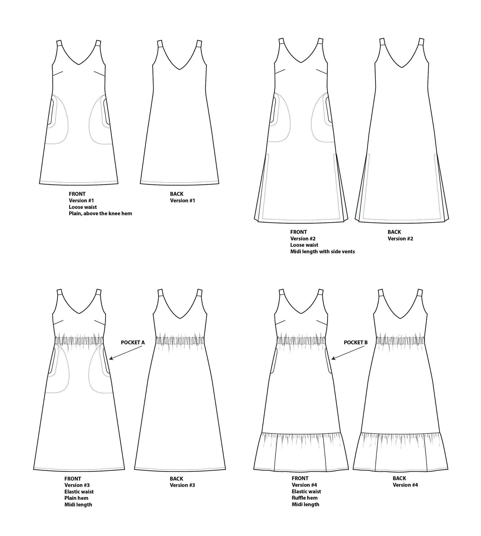 Sew House 7 / Sauvie Sundress / Curvy - Image 2