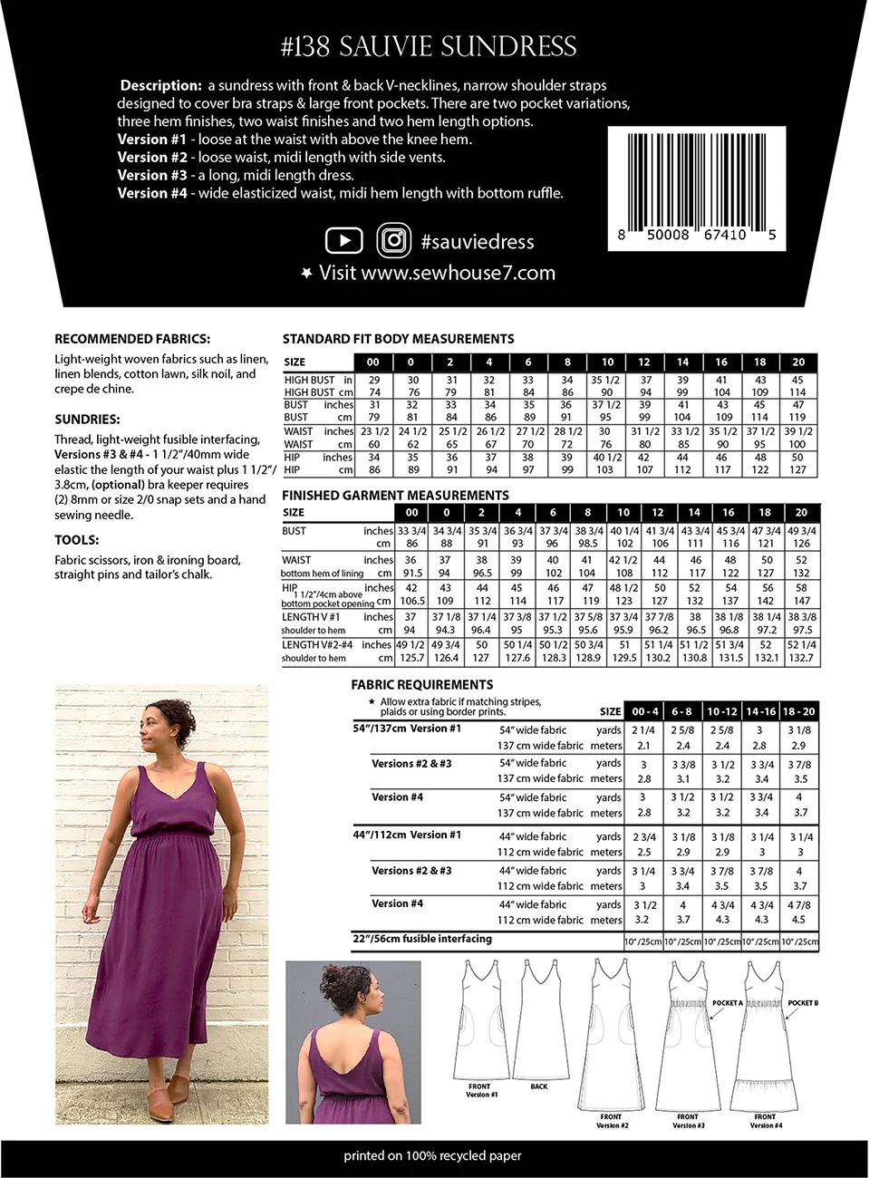 Sew House 7 / Sauvie Sundress / Standard - Image 3