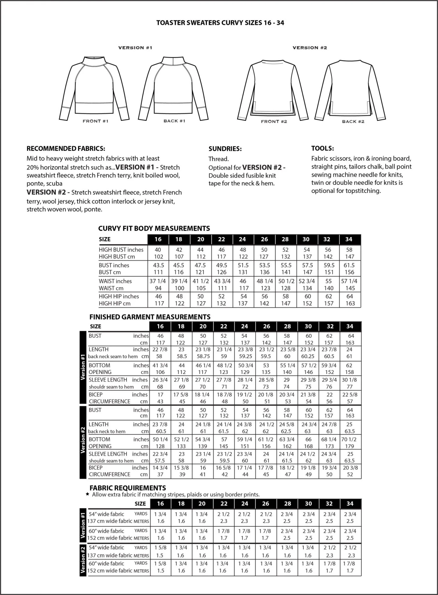 Sew House 7 / Toaster Sweaters / Curvy - Image 7