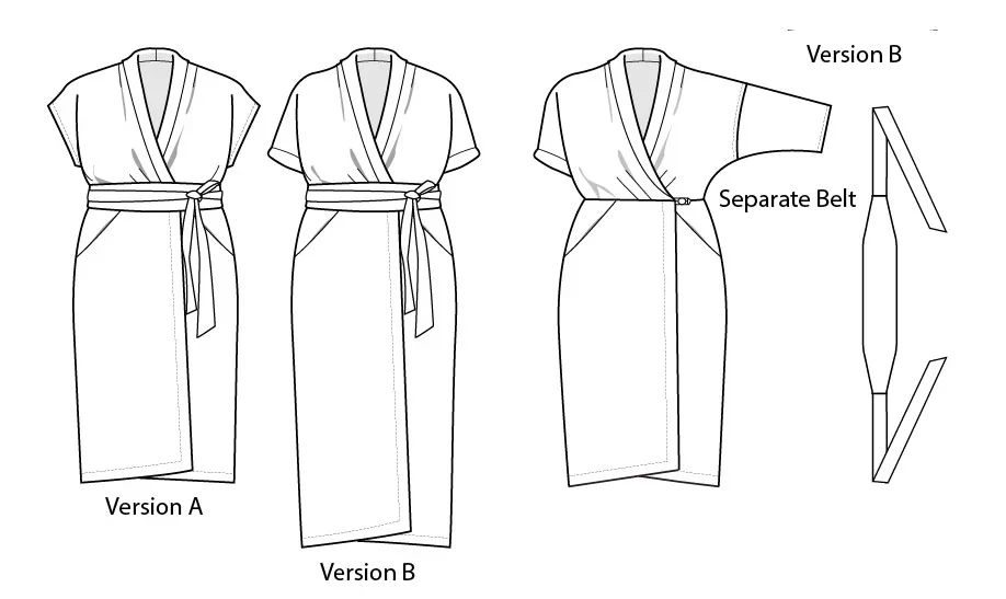 Sew House 7 / Wildwood Wrap Dress / Curvy - Image 2