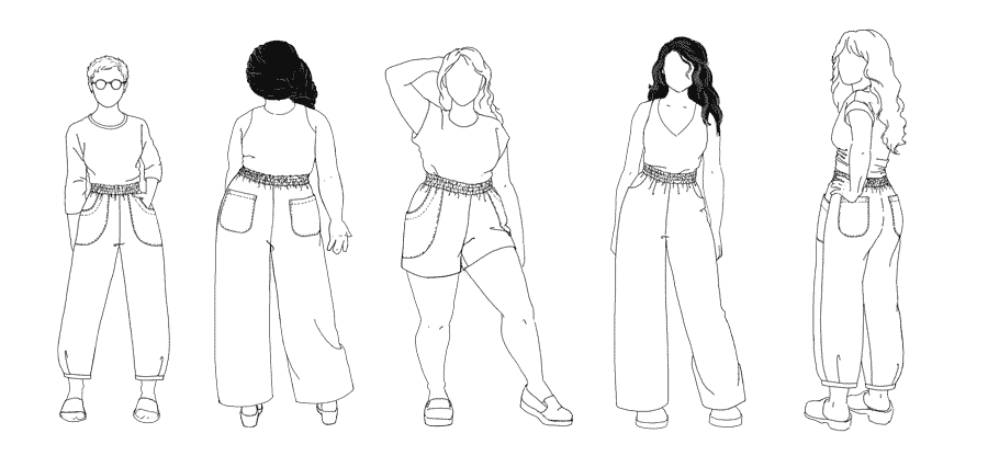 Sew Liberated / Chanterelle Pants and Shorts / 0-24 - Image 2