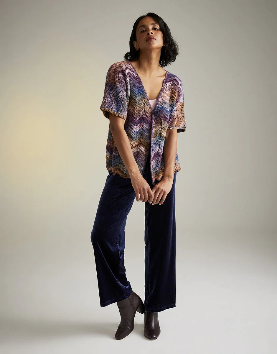 Sirdar Jewelspun Aran Pattern Booklets / 10725 Moonlit Bloom Cardigan