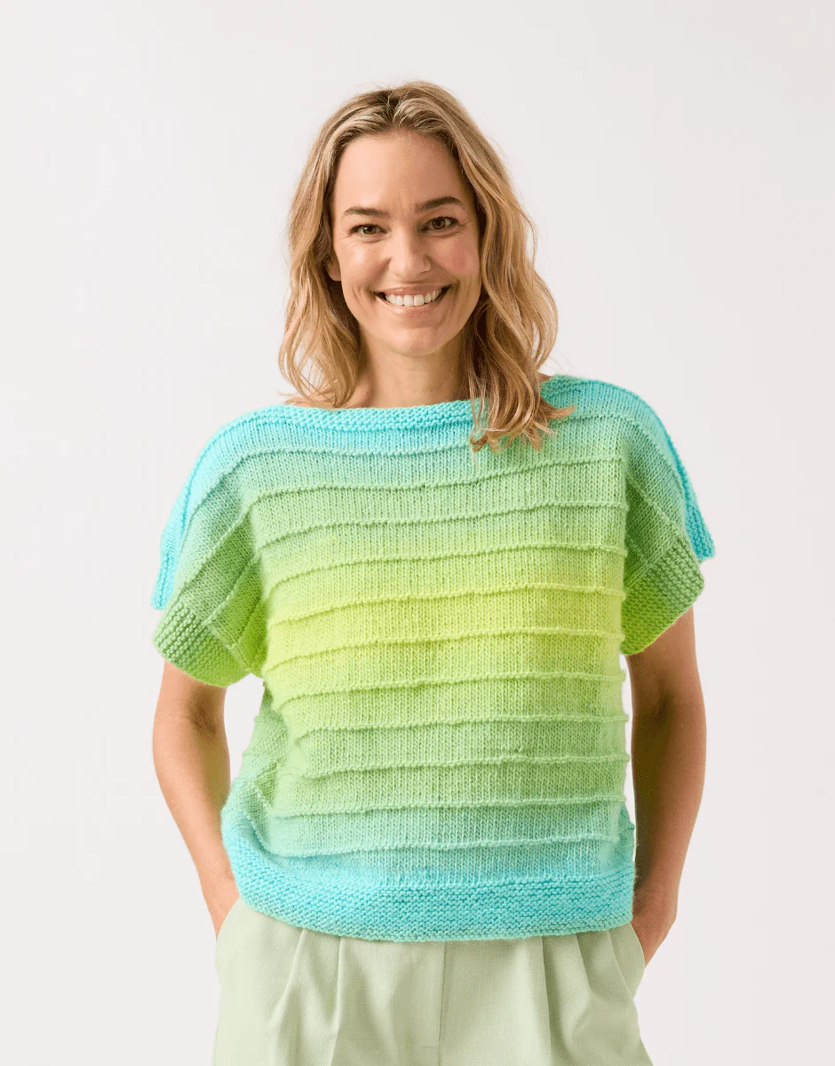 Sirdar Jewelspun Ombre Pattern Booklets / 10843 To a Tee Knitted Top