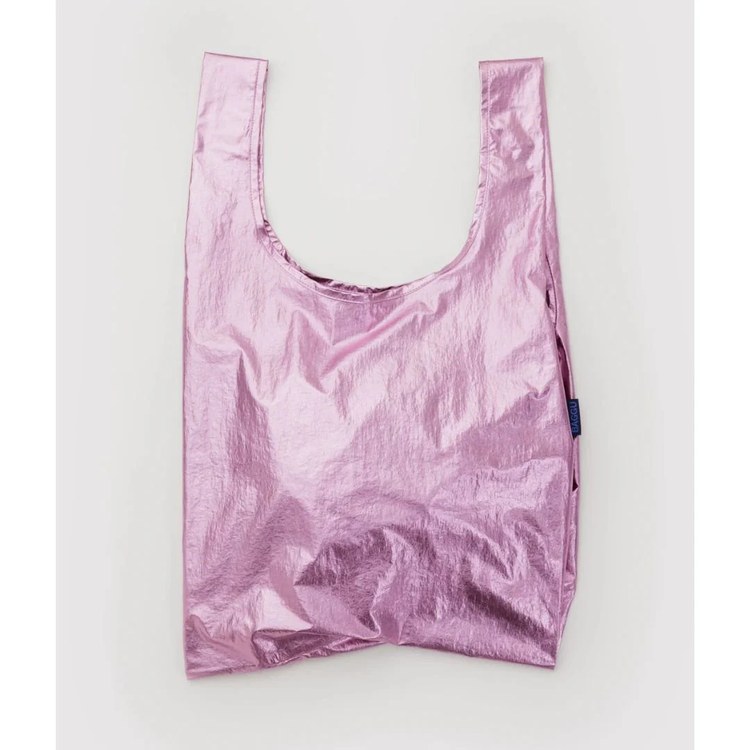 Standard Baggu Reusable Bag / Blush Metallic