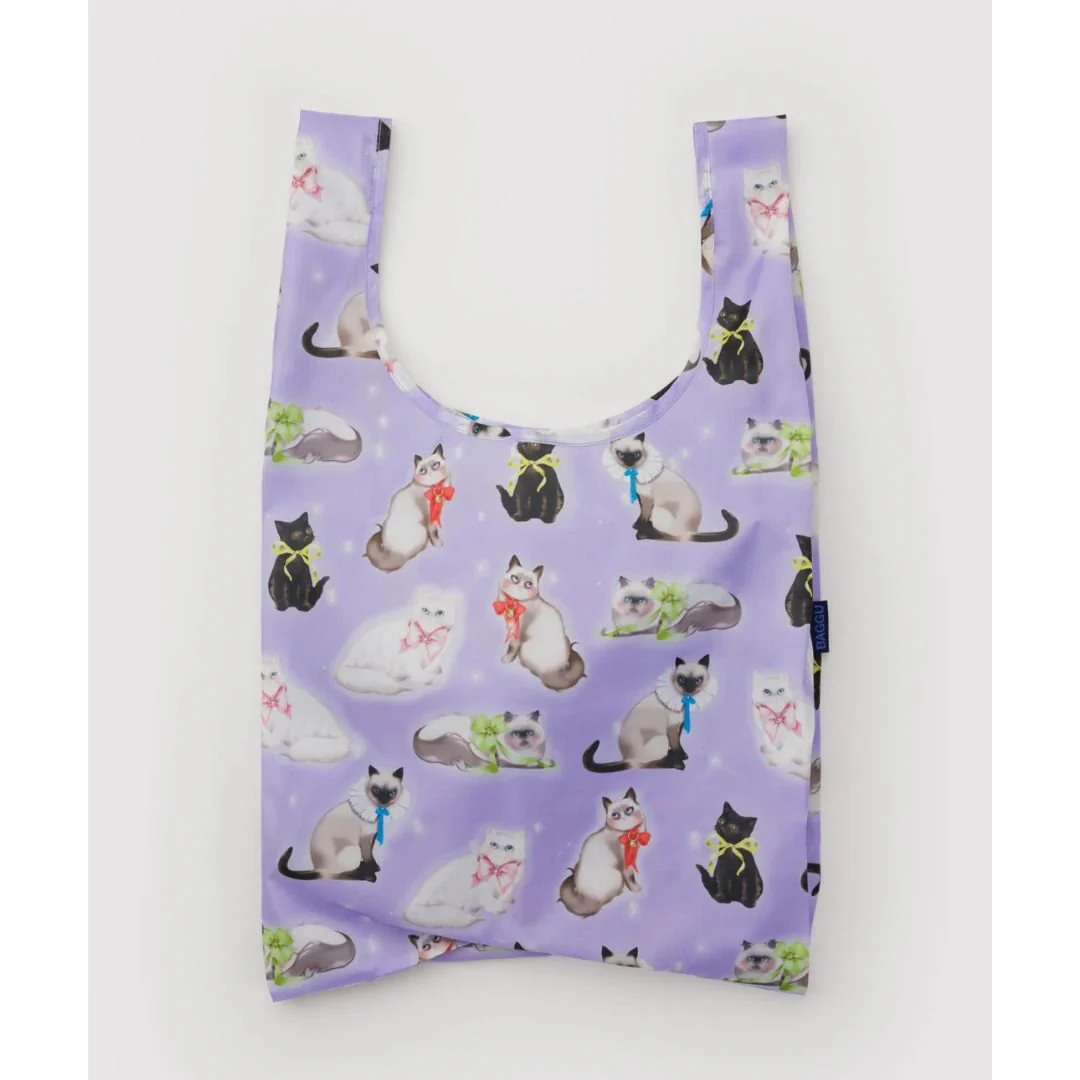 Standard Baggu Reusable Bag / Fancy Cats