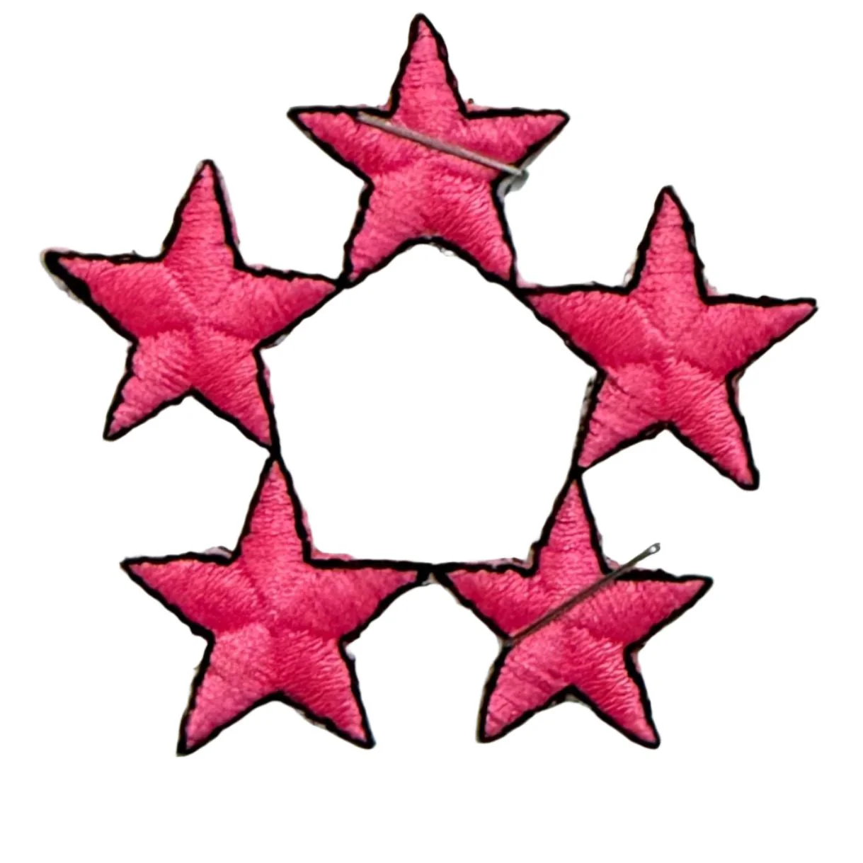 Star Patches / Pink Stars 2"x2"