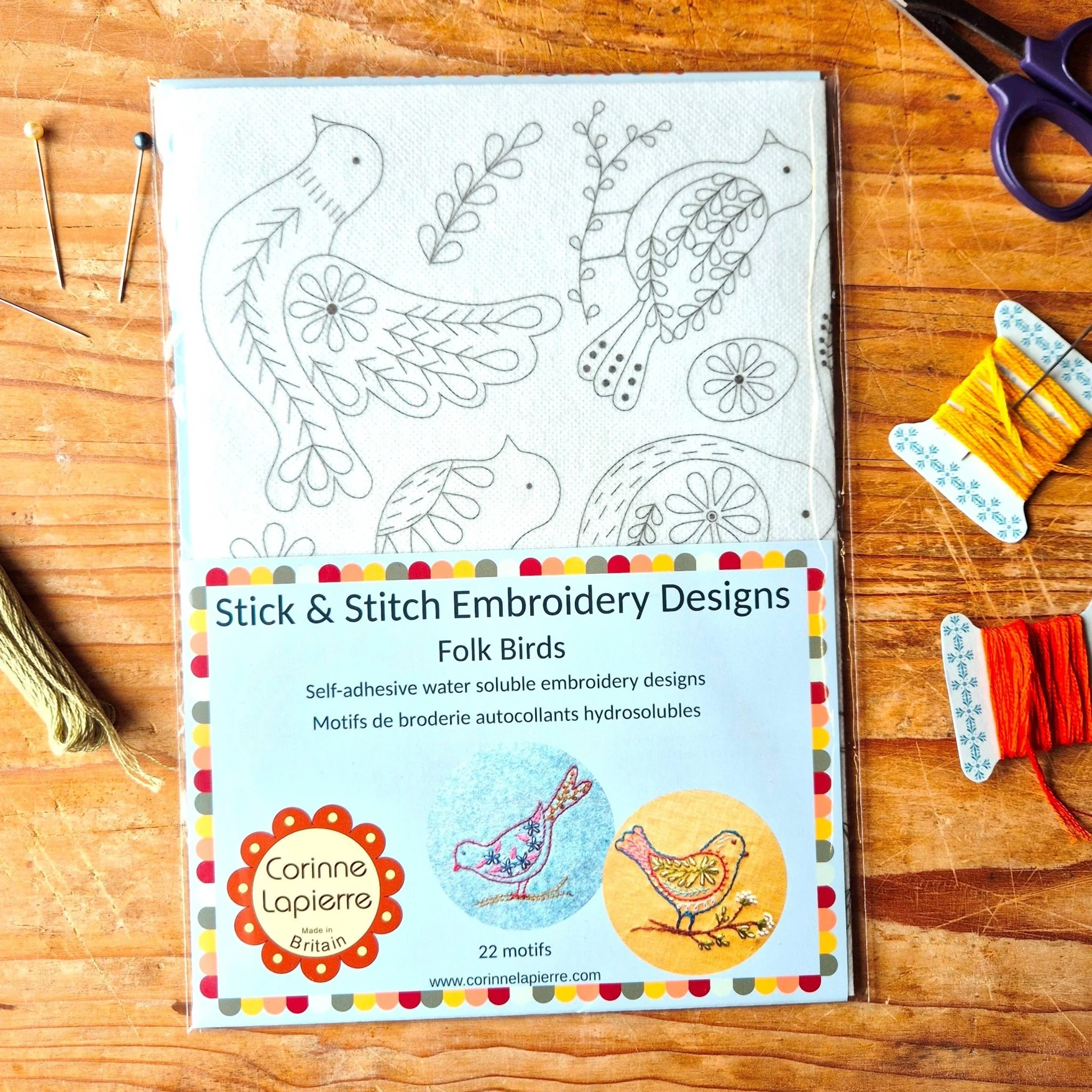 Stick and Stitch Embroidery / Folk Birds